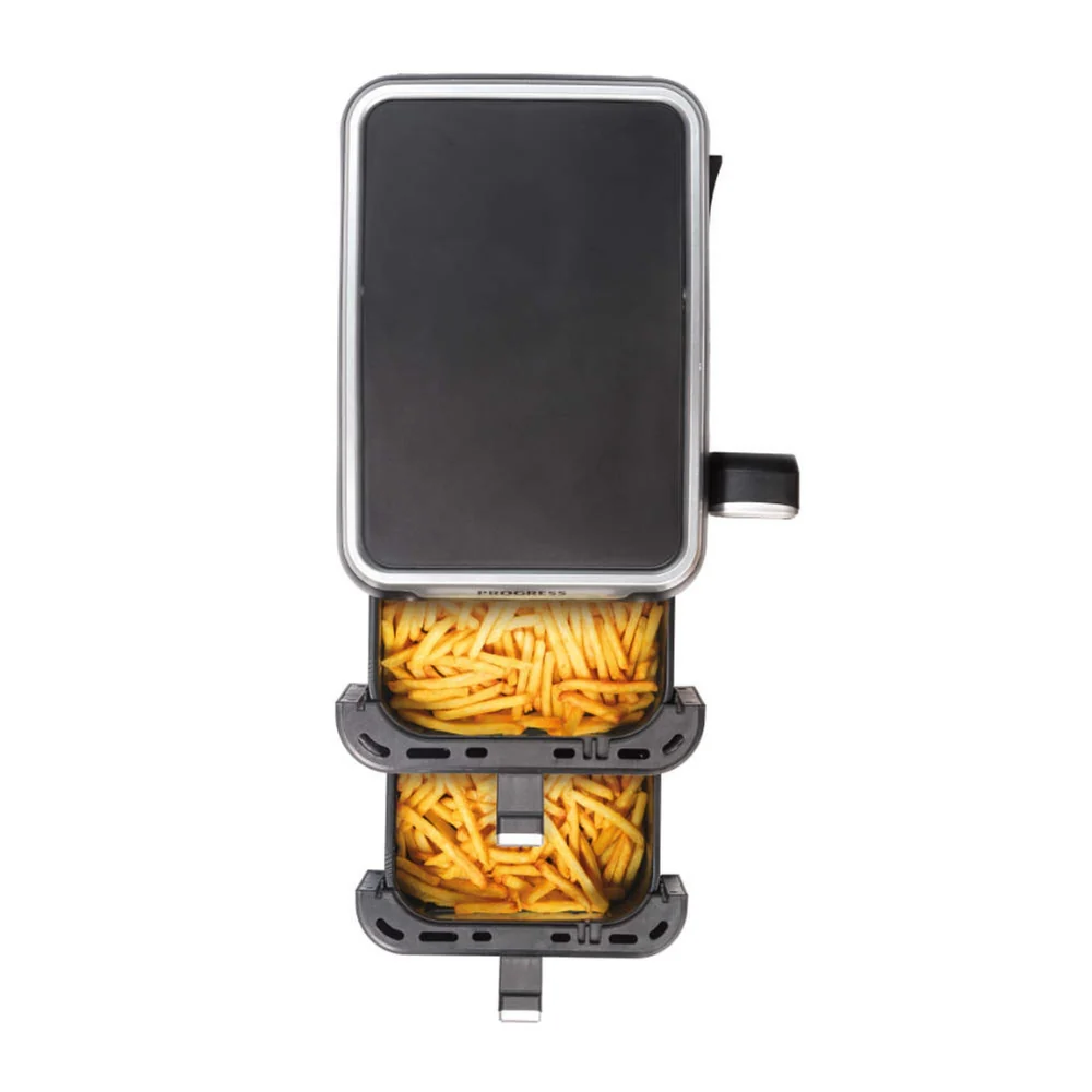 Progress Dual Drawer Tier Air Fryer | 9L Capacity - Image 6