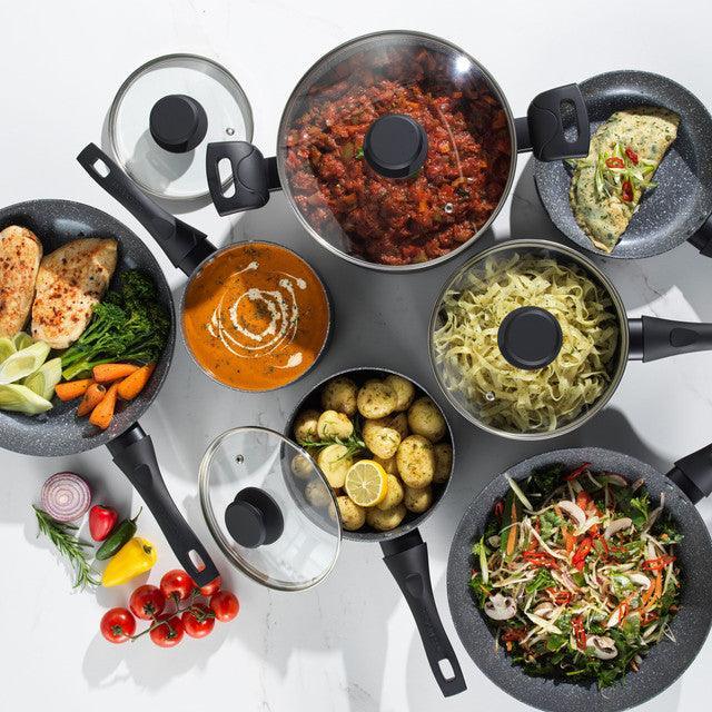 Progress Marble Ceramic Non Stick Saucepan with Lid | 20cm - Image 4