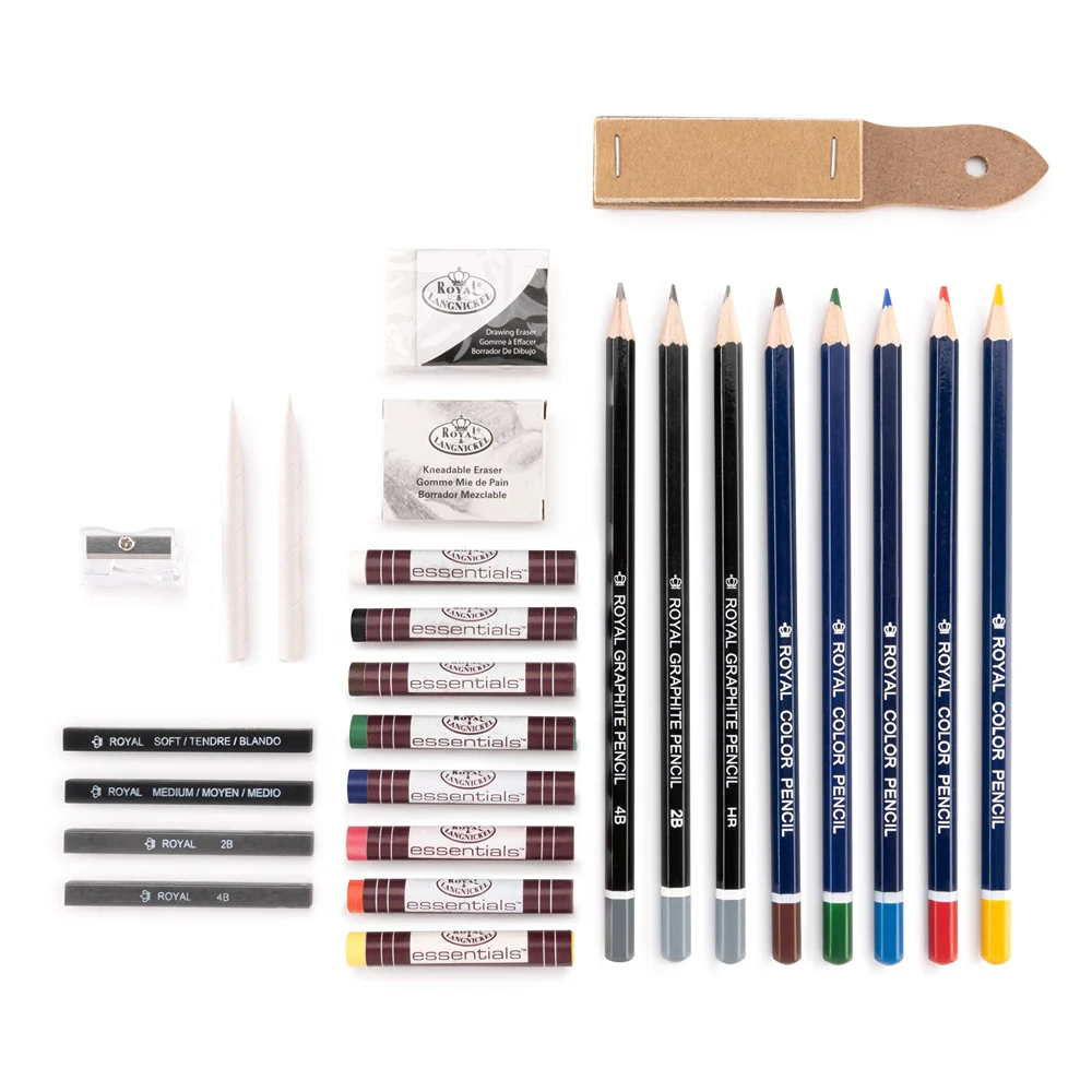 Royal & Langnickel Large Sketch & Draw Art Set | 48 Pieces, Graphite & Charcoal - Image 4
