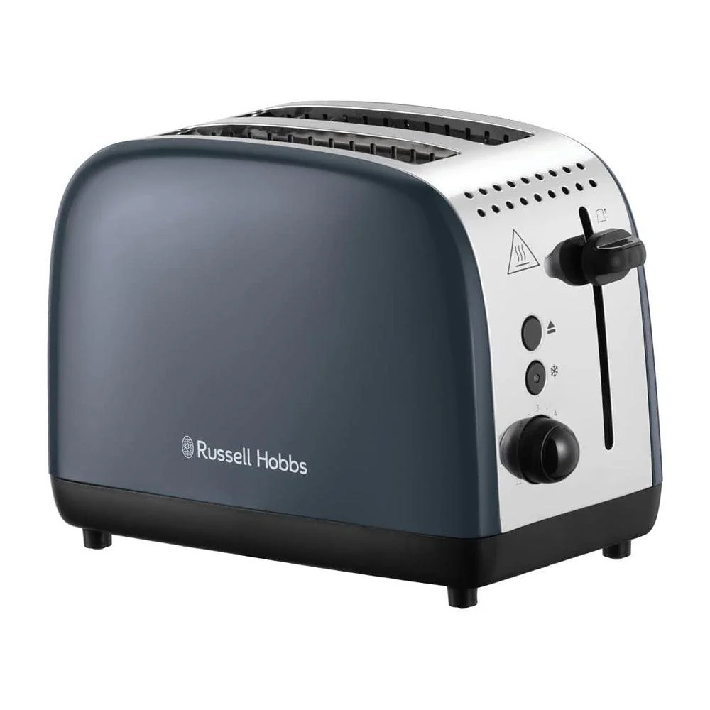 Russell Hobbs Long Slot 2 Slice Grey Toaster | 1670W