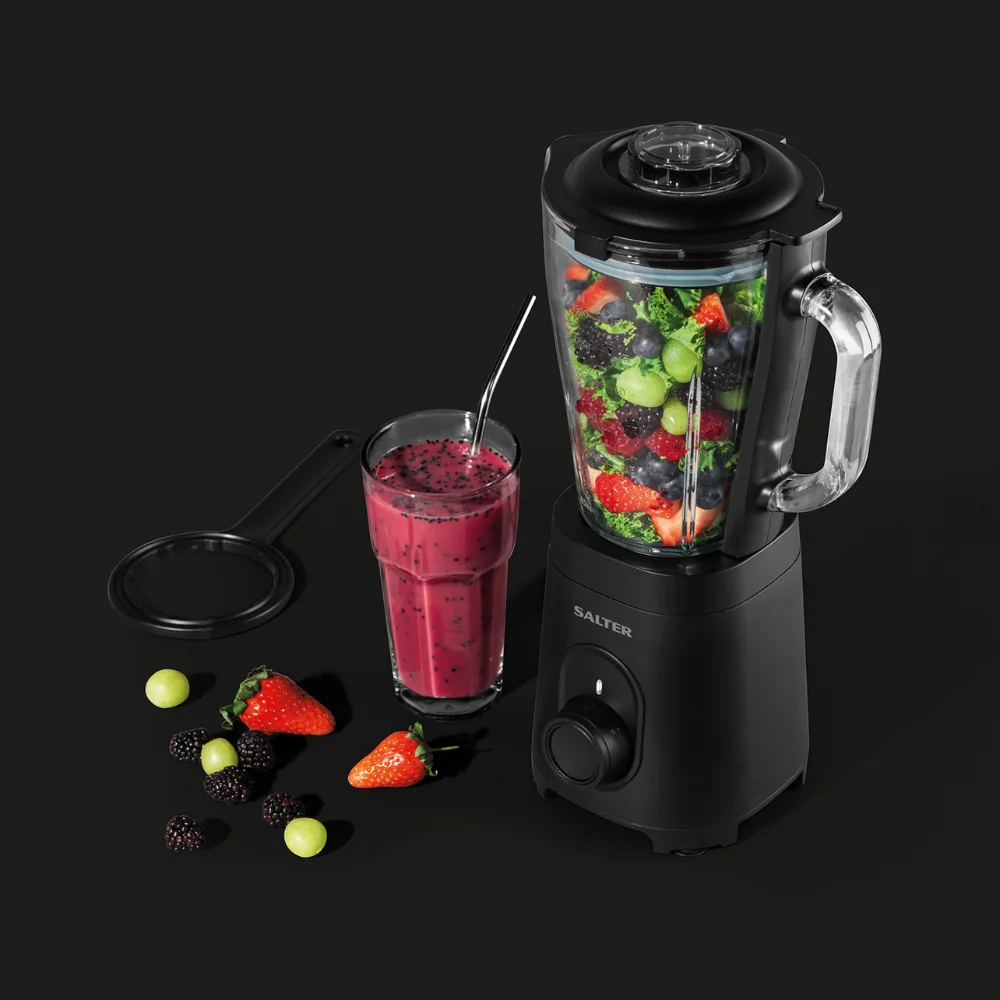 Salter Kuro Glass Jug Blender | 600W, 1.5L, 2 Speed Settings - Image 6