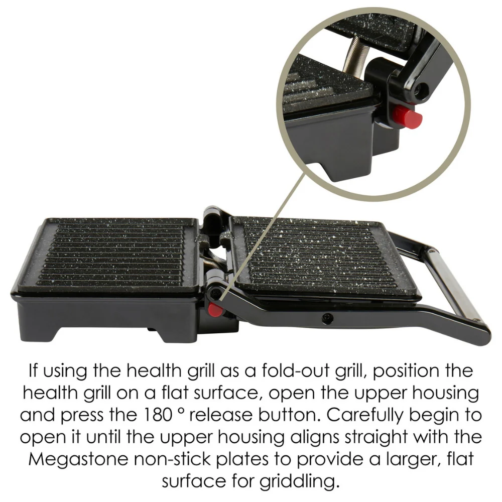 Salter Megastone Fold-Out Contact Grill | Floating Hinge, Dual Indicators - Image 11