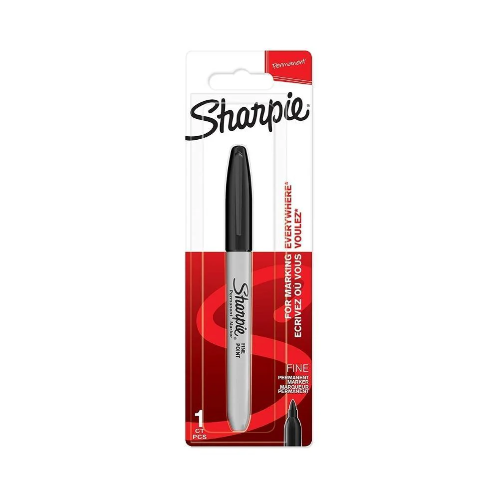 Sharpie Permanent Marker Fine Point Black