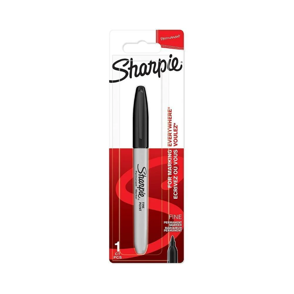 Sharpie Permanent Marker Fine Point Black - Image 4