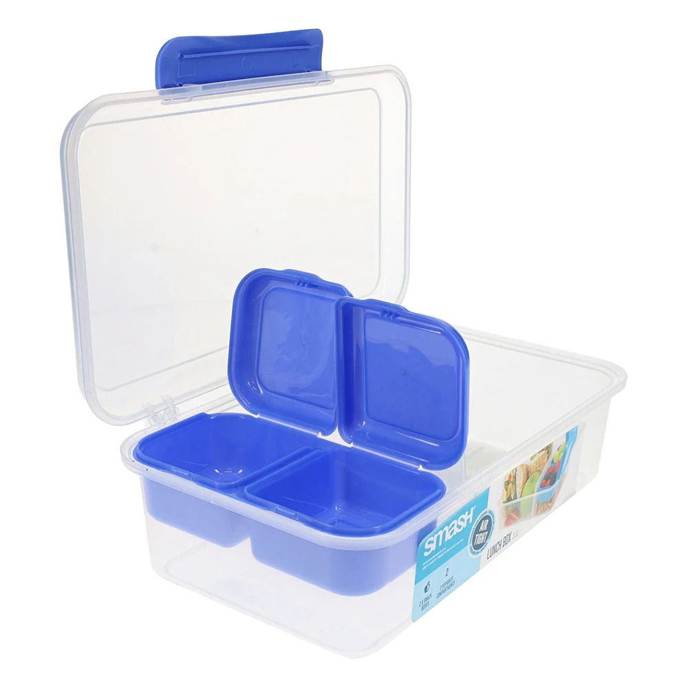 Smash 2.1L Leakproof Lunch Box with Compartments and Snack Boxes - Image 9
