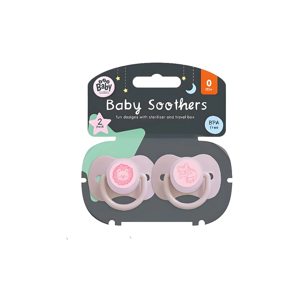 Soothers with Travel Steriliser and Storage Box Pack of 2 | BPA-Free, From Birth - Image 2