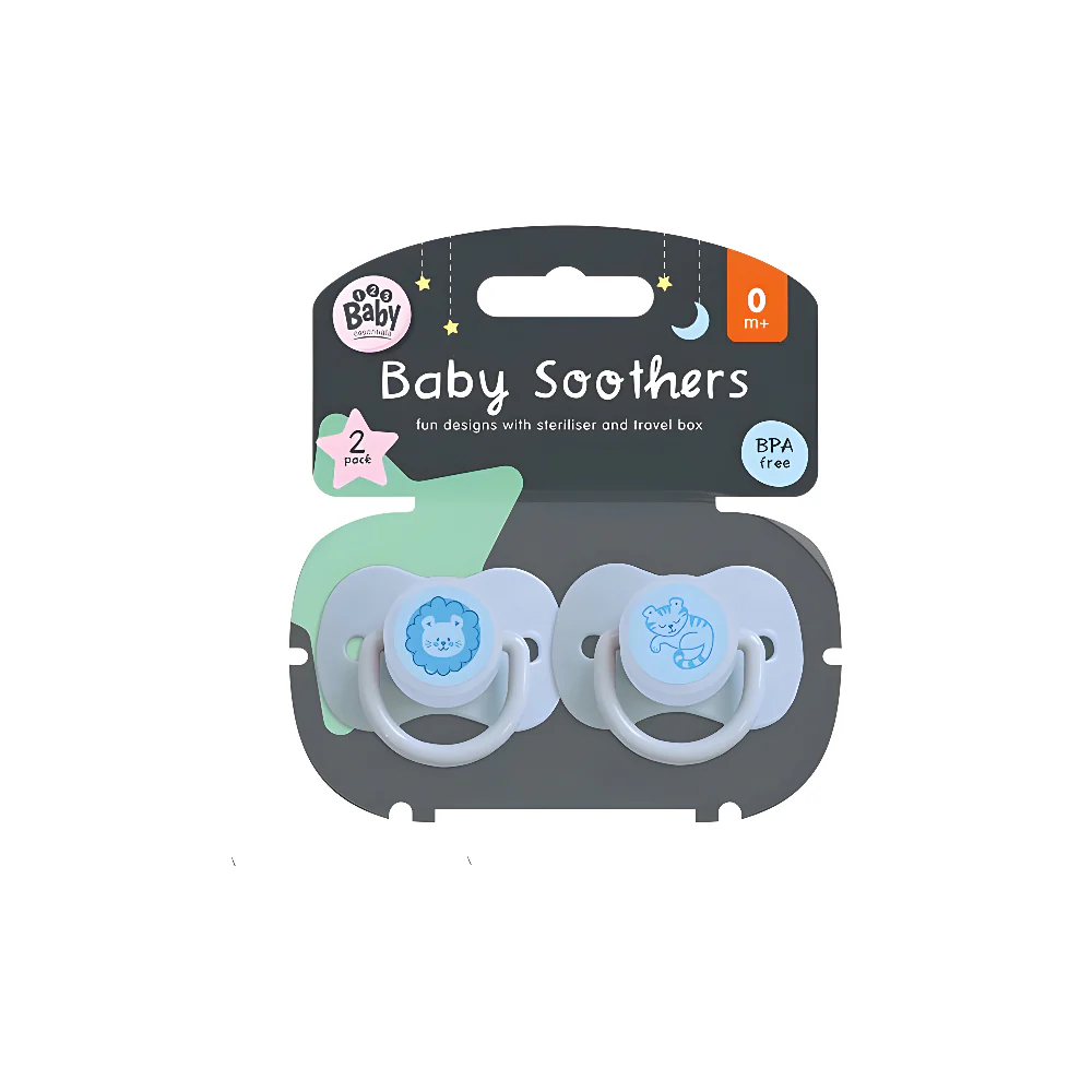 Soothers with Travel Steriliser and Storage Box Pack of 2 | BPA-Free, From Birth - Image 3