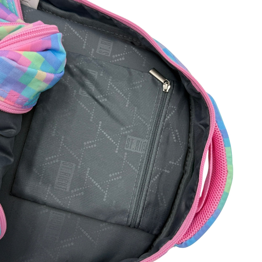 St. Right Pastel Pixels Backpack | 15" | Multicolor - Image 5