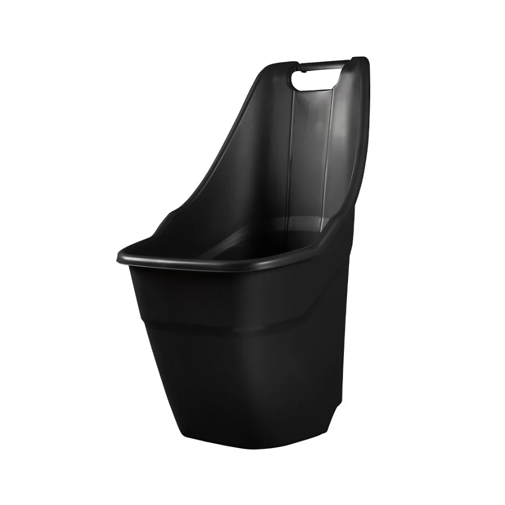Strata Garden Rolling Kart Utility Cart | High-Capacity Black Tub, Carry Handle