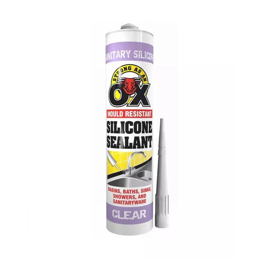 Strong as an Ox Mould Resistant Silicone Sealant Clear | 300ml