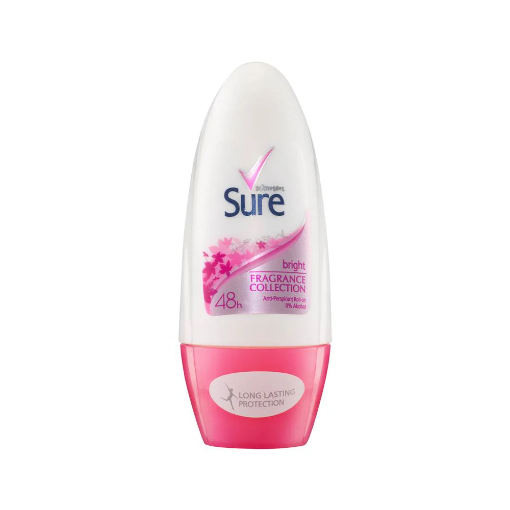 Sure Bright Bouquet Roll-On Anti-Perspirant | 48-Hour Protection, 0% Alcohol