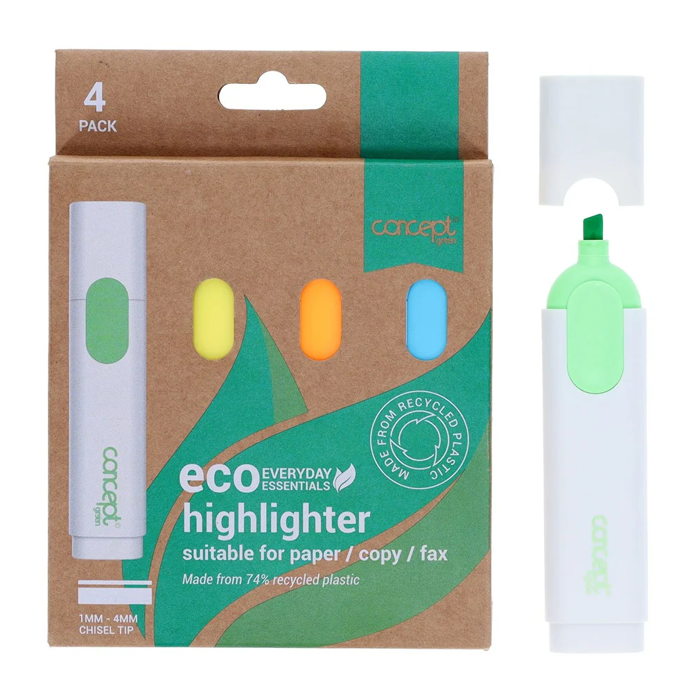 Sustainable Highlighting with Concept Eco Highlighter | Pack of 4 - Image 4