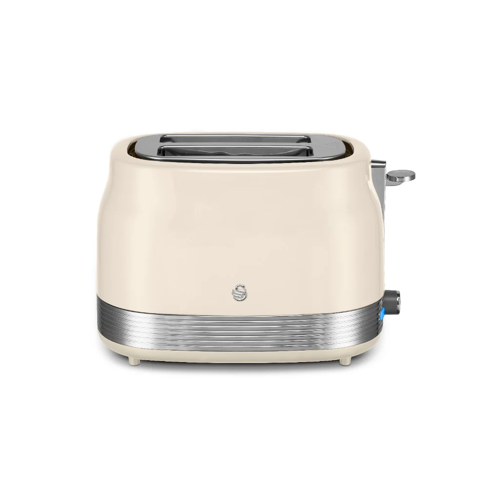 Swan RetroRevive 2 Slice Toaster | Cream, Extra-Wide Slot, Browning Control