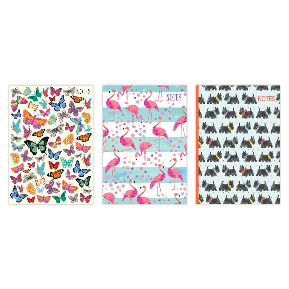 Tallon A6 Hardback Notebook Animals | 3 Assorted