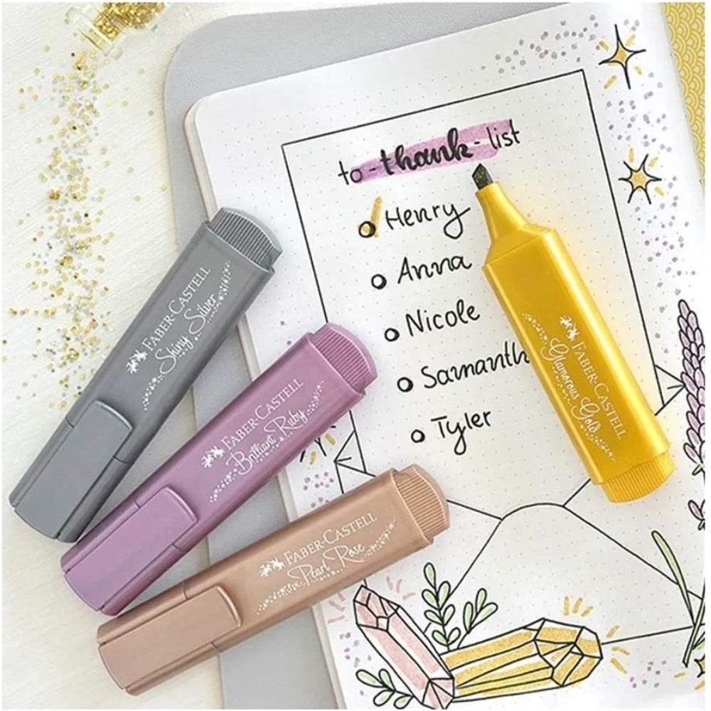 Faber Textliner Metallic Colours Set of 4 - Image 3