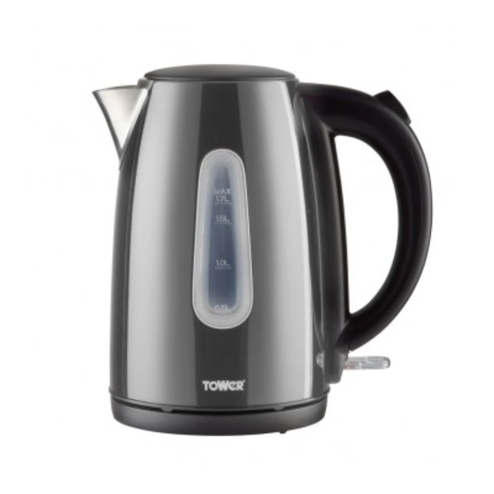Tower Brushed Stainless Steel Jug Kettle | Water Level Window