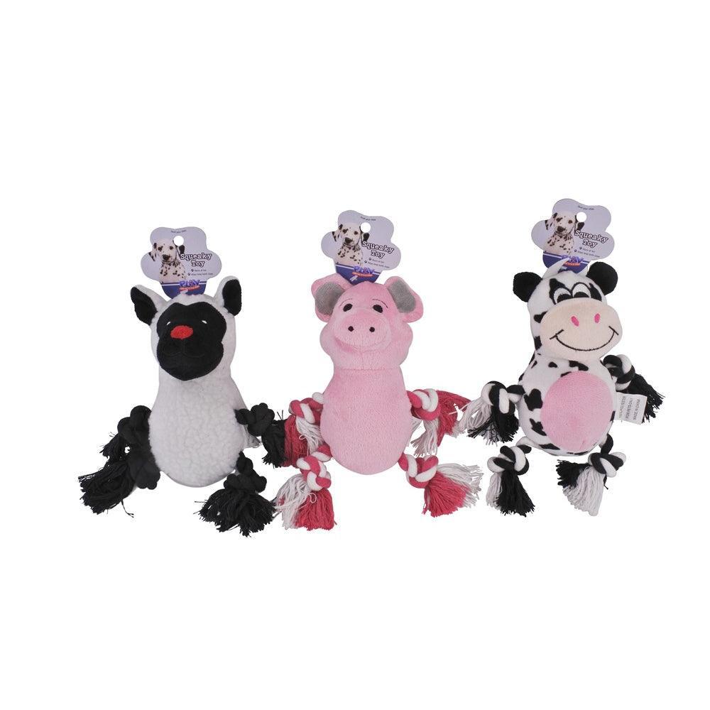 Plush Dog Toy | 3 Assorted