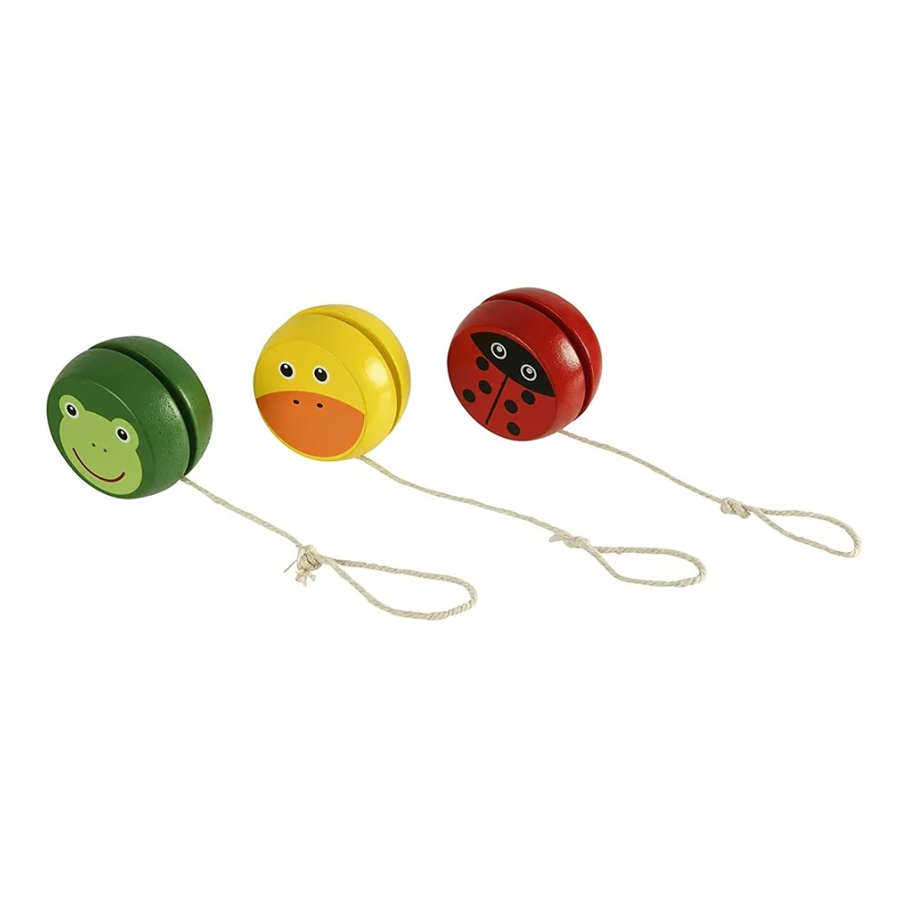 Wooden Yo-Yo Toy | Assorted Animal Designs, FSC-Certified, Ages 3+ - Image 3